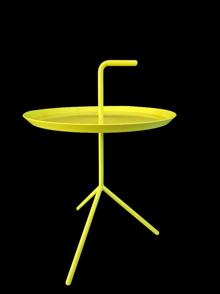 Mooie Hay Dlm XL Thomas Bentzen design bijzettafel, Ophalen, Gebruikt, Geel, Metaal