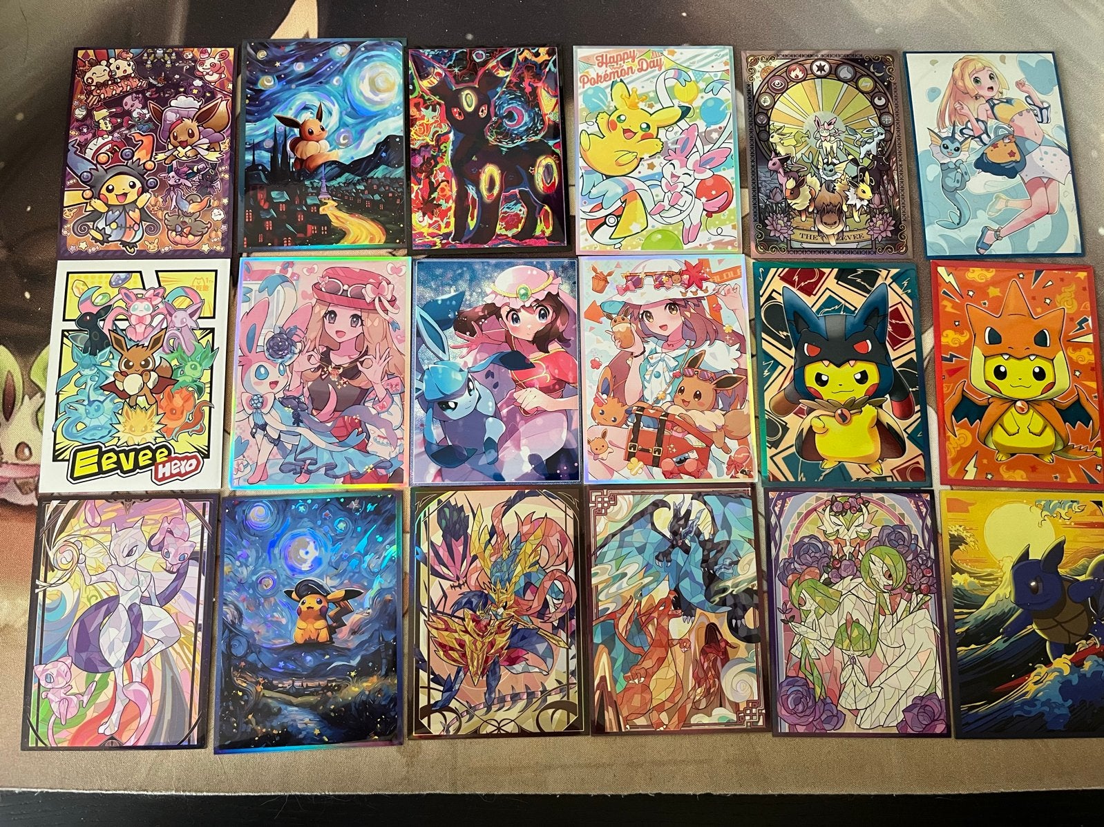 18 Nieuwe Proxy Pokémon Sleeves, Hobby en Vrije tijd, Ophalen of Verzenden, Nieuw, Sleeves of Kaarthoesjes