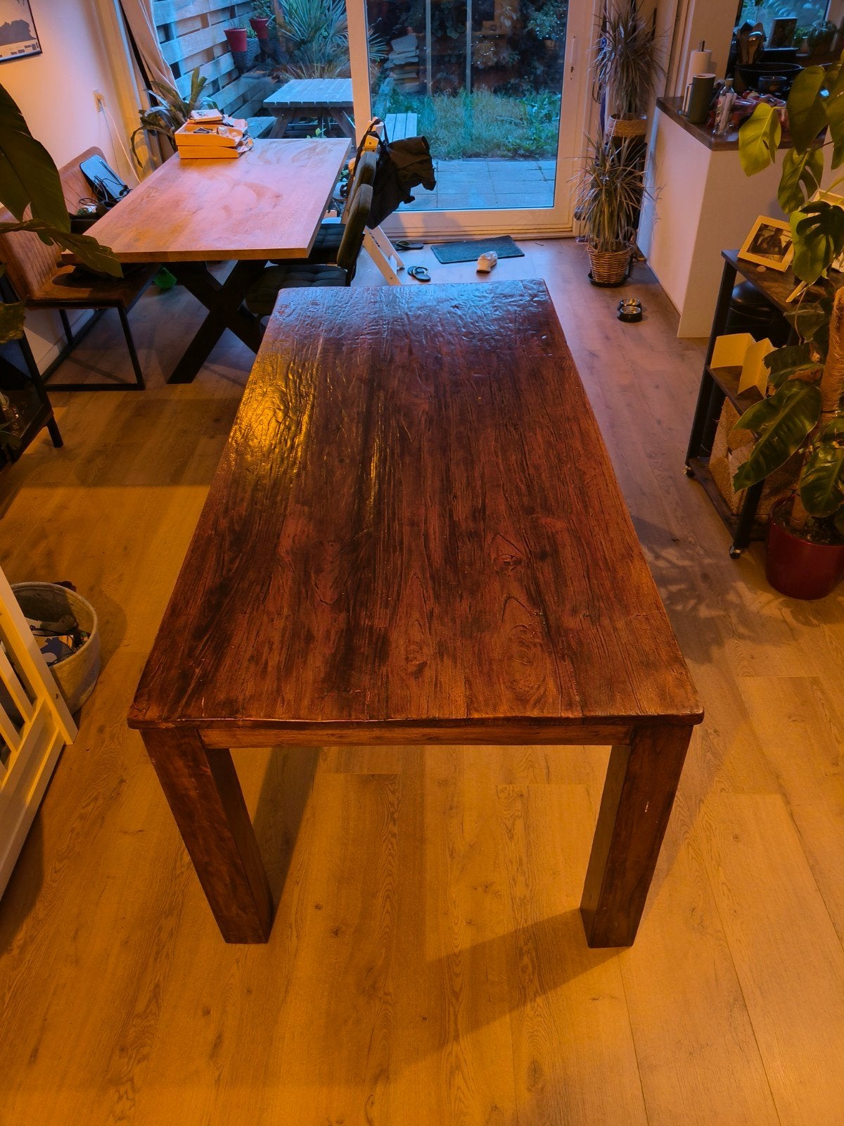 MOET WEG! Koloniale eettafel, Huis en Inrichting, Ophalen, Gebruikt, 50 tot 100 cm, Vijf personen of meer