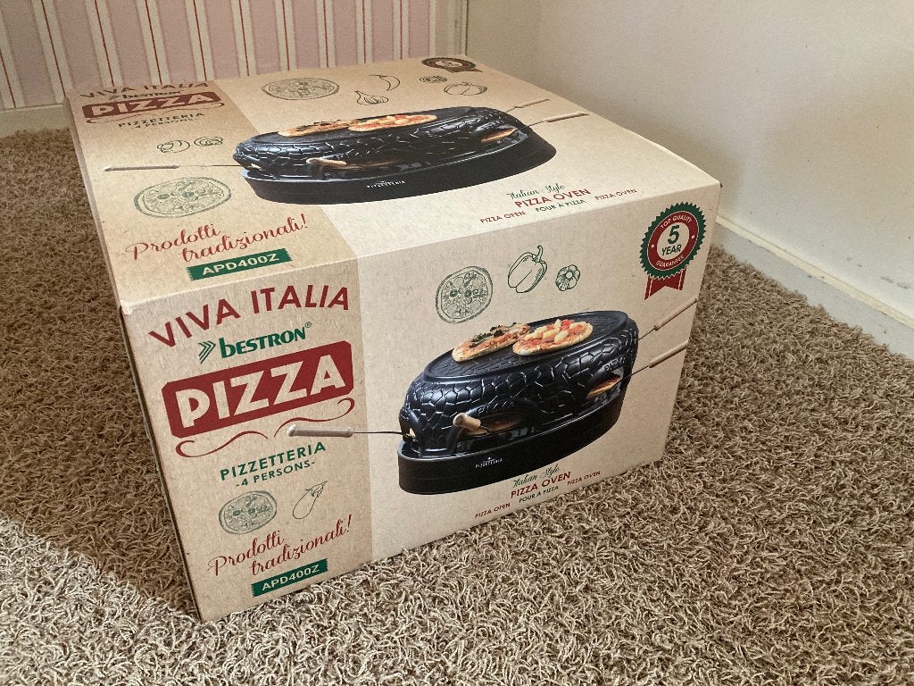 Bestron pizzetteria 4 personen - nieuw, Tuin en Terras, Pizzaovens, Ophalen of Verzenden, Nieuw, Bestron