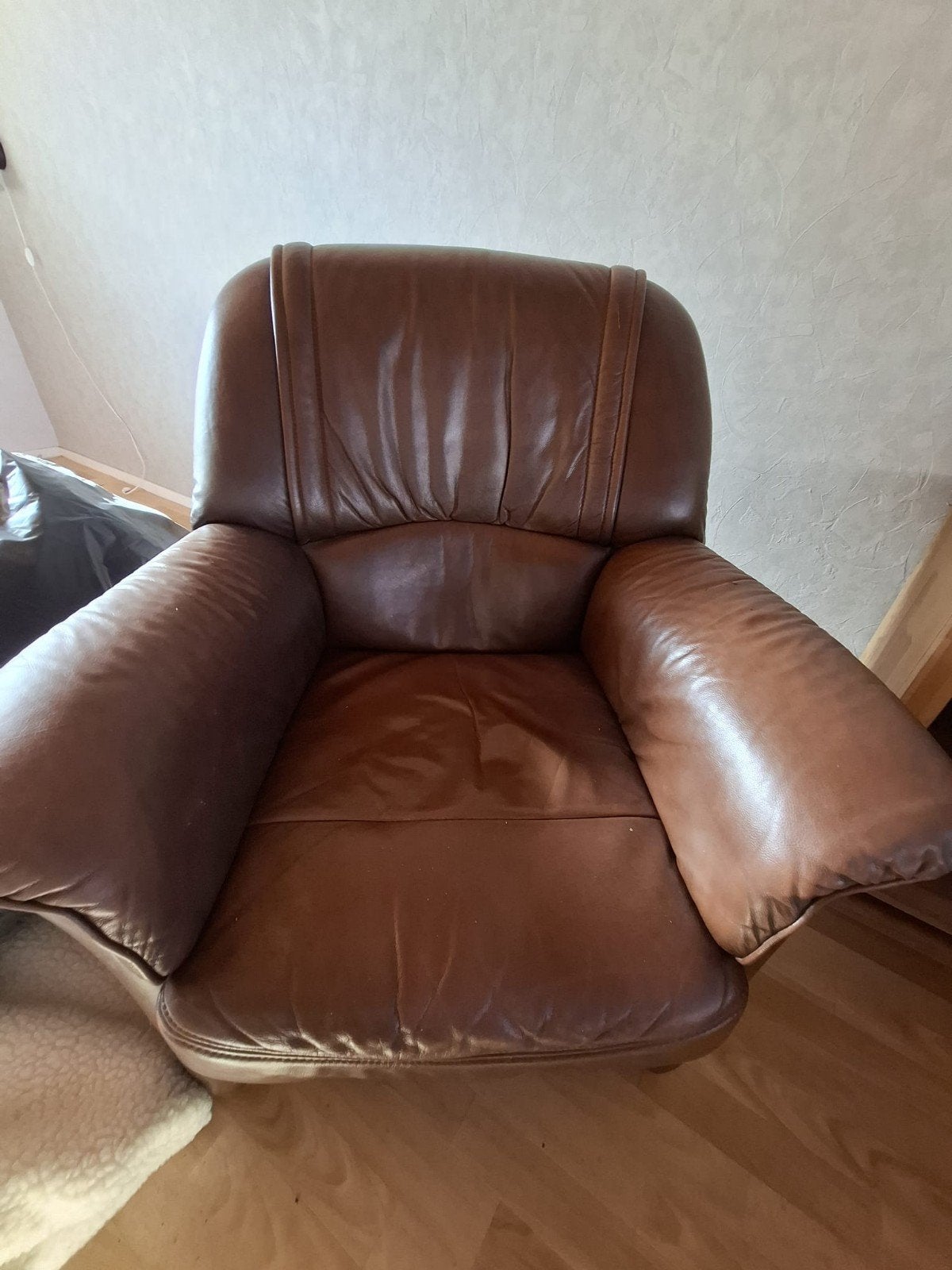 2 Leren Fauteuils - Gratis af te halen, Ophalen, Gebruikt, Leer