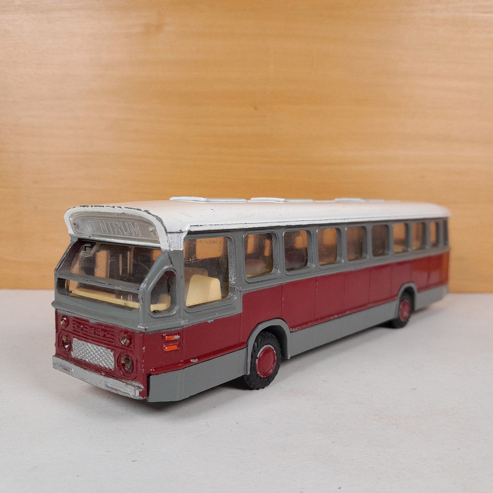 Vintage Lion Toys Daf bus - No.38 Daf stadsbus 23cm 1:50, Ophalen of Verzenden, Gebruikt, Bus of Vrachtwagen, Lion Toys