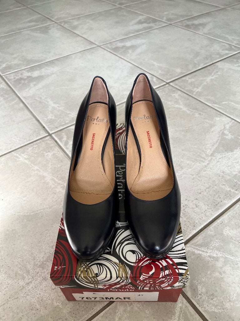 Nieuw paar Perlato schoenen met hoge hak maat 37, Kleding | Dames, Schoenen, Verzenden, Zwart, Nieuw, Schoenen met hoge hakken
