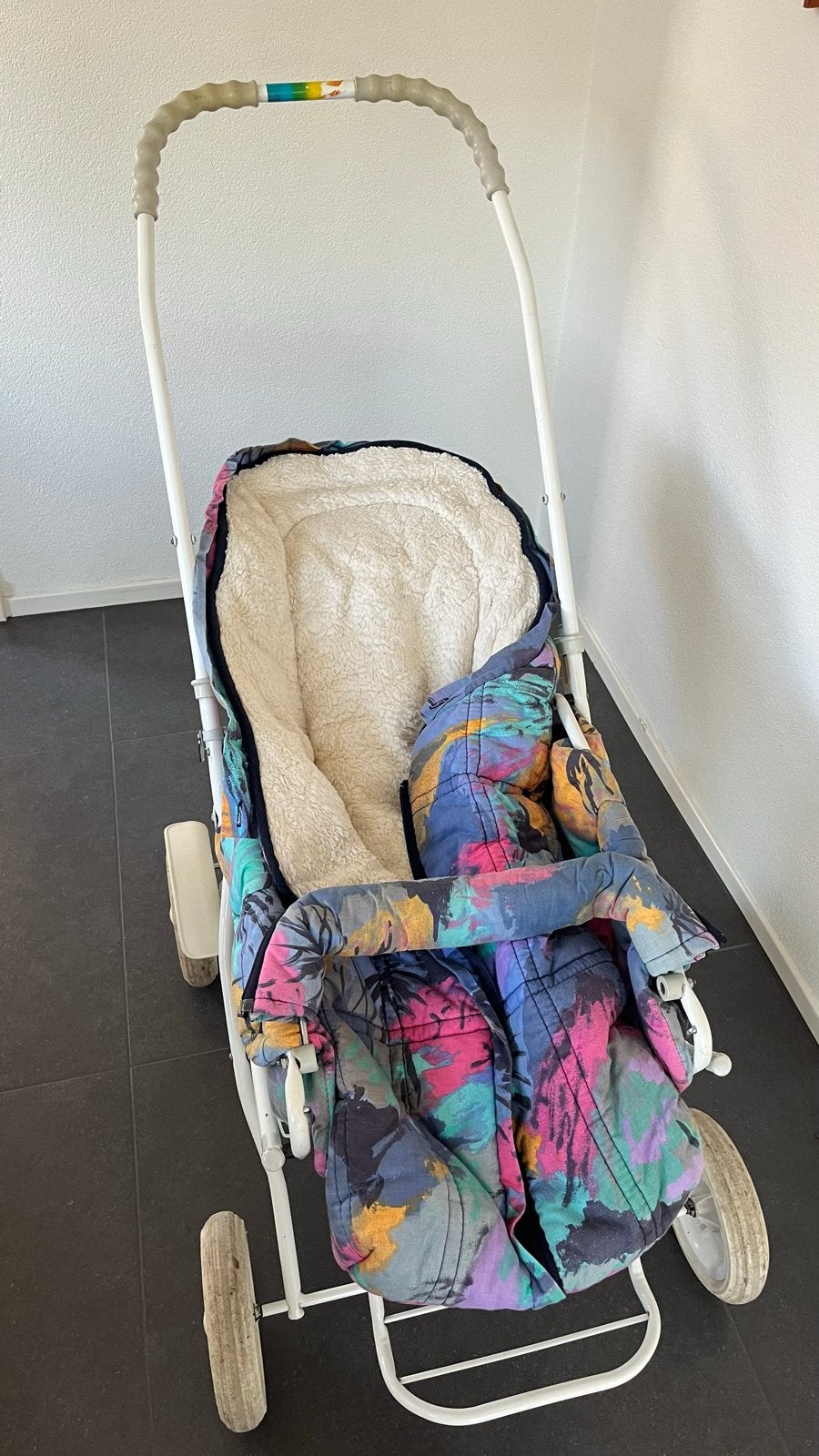 GRATIS -Tutonia wandelwagen met voetenzak - Inklapbaar, Ophalen, Gebruikt, Kinderwagen, Overige merken