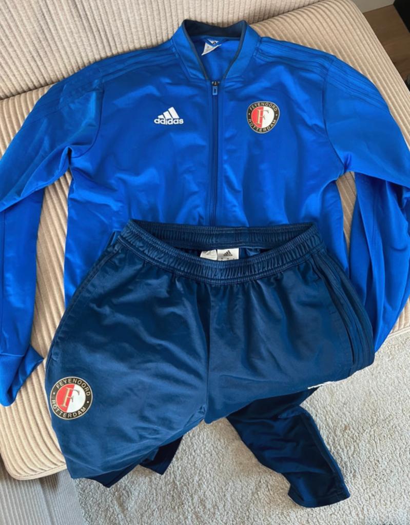 Feyenoord Adidas trainingspak, Ophalen of Verzenden, Zo goed als nieuw, Blauw, Voetbal