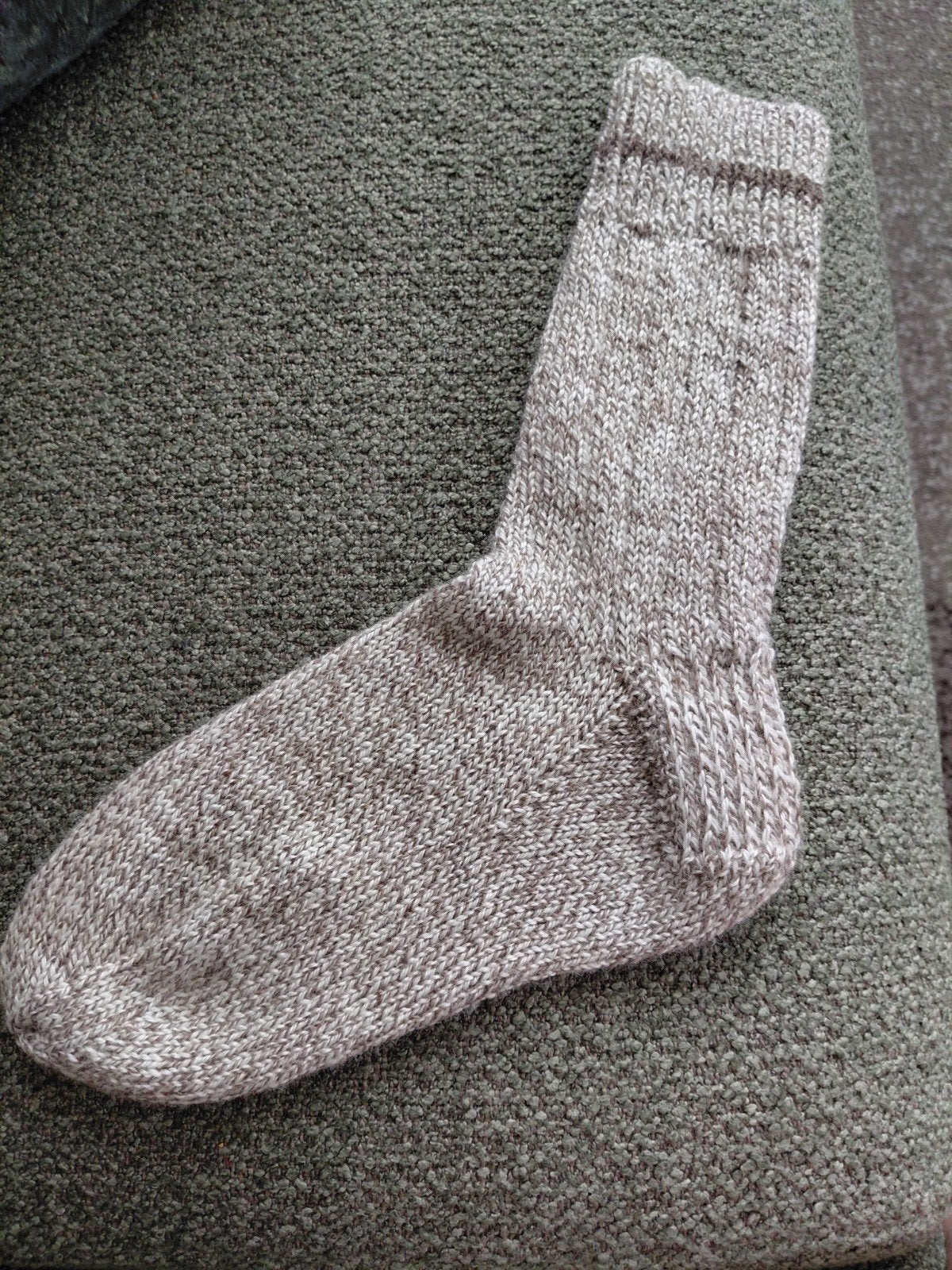Handgebreide sokken, bruin/beige gemêleerd, Kleding | Heren, Sokken en Kousen, Ophalen of Verzenden, Nieuw, Maat 43 t/m 46, Bruin