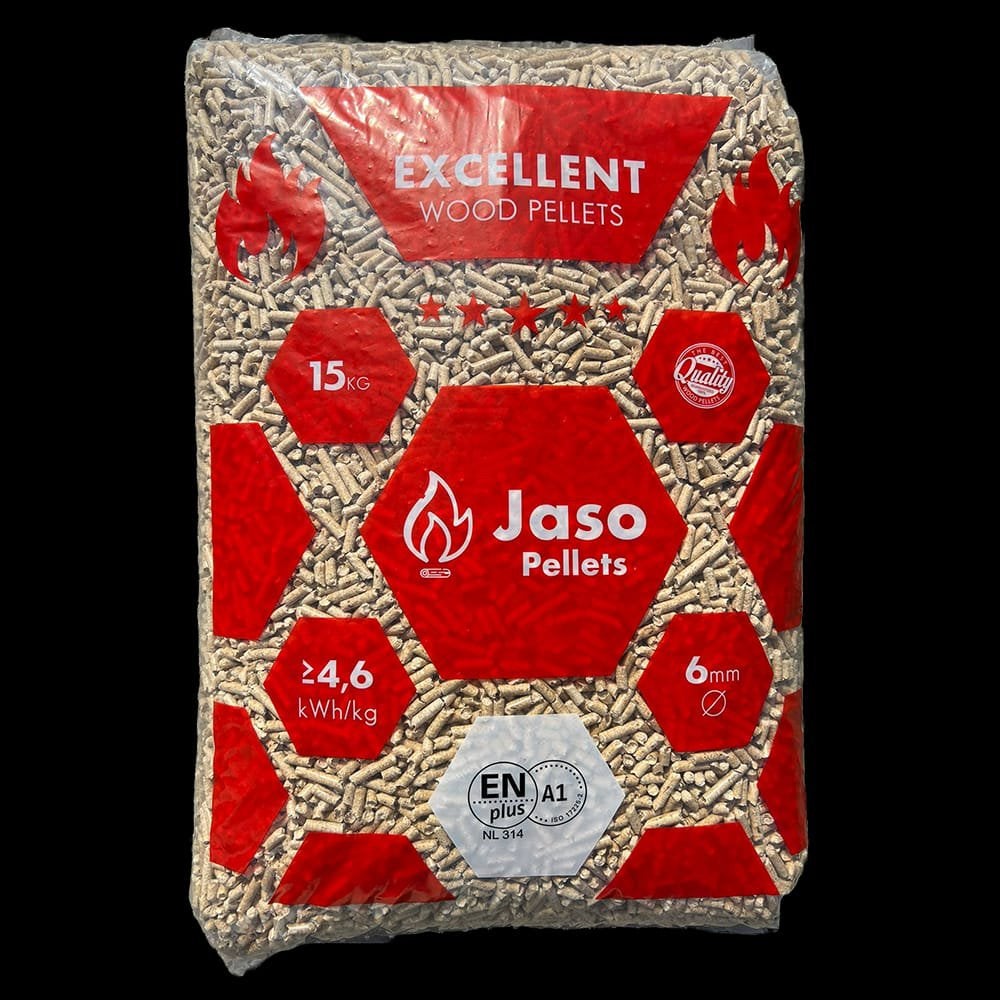 Houtpellets JASO per zak a 15kg €8,50, Minder dan 3 m³, Ophalen of Verzenden
