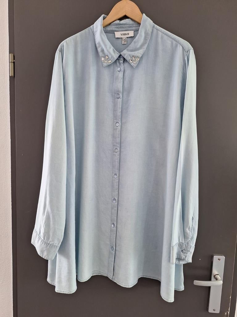 Yoek blouse mt 54/56, Kleding | Dames, Ophalen of Verzenden, Nieuw, Zwart, Blouse of Tuniek