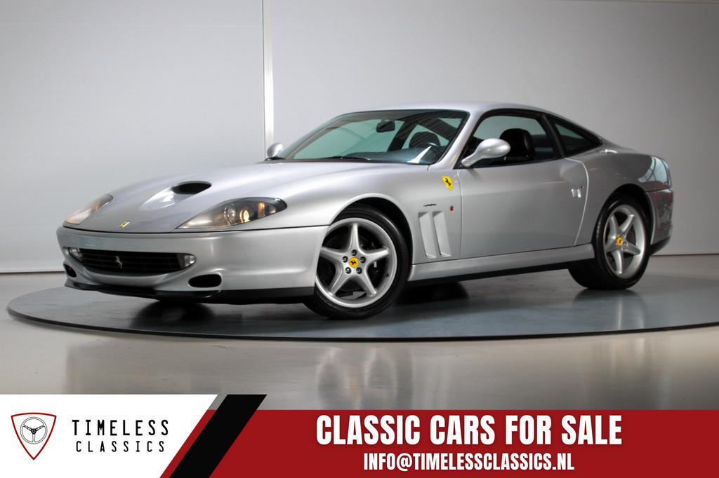 1998 Ferrari 550 Maranello | 69.720 km | Gedocumenteerd, Auto's, Ferrari, Euro 2, Achterwielaandrijving, Gebruikt, Zwart