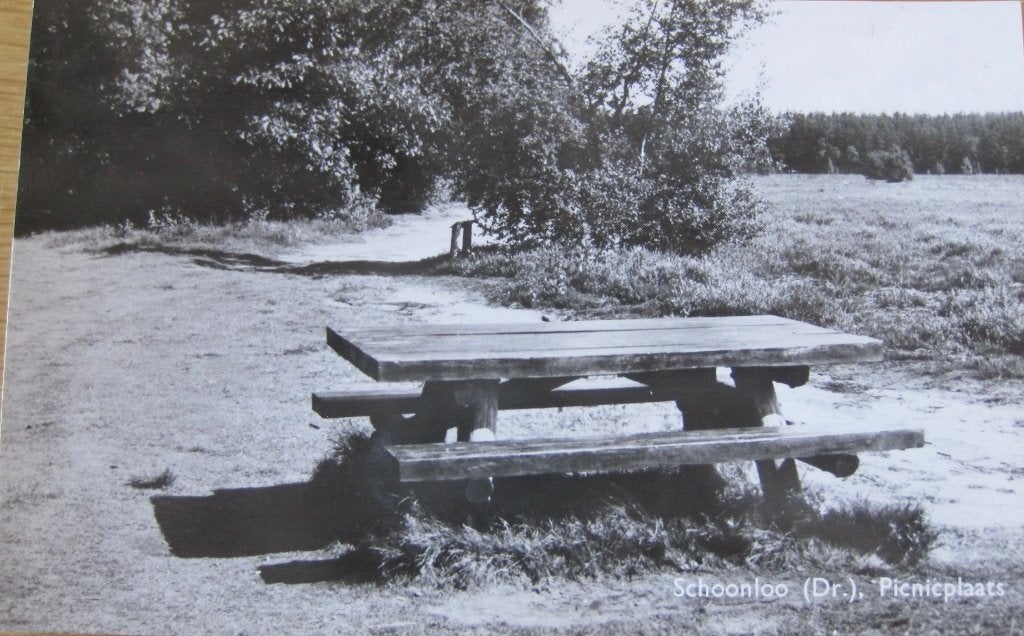 Schoonloo (Dr.) - Picknickplaats - 1970, Verzamelen, Ophalen of Verzenden, 1960 tot 1980, Gelopen, Drenthe