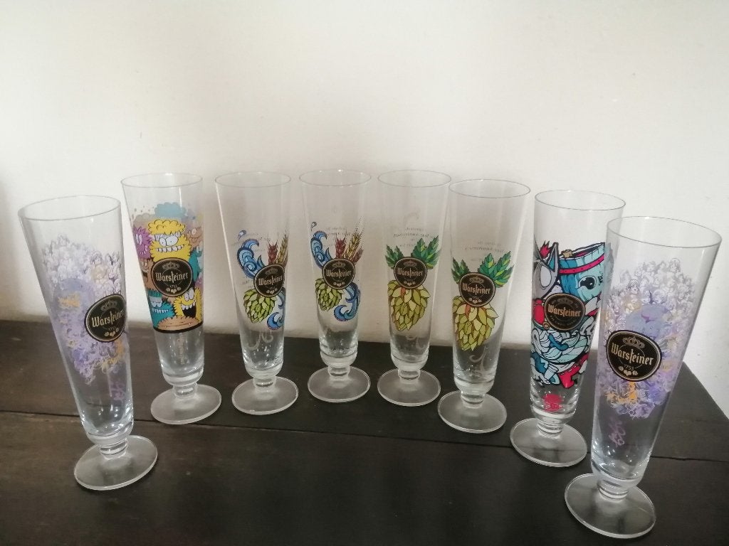 Warsteiner Design glazen, Ophalen of Verzenden, Zo goed als nieuw, Glas of Glazen, Overige merken