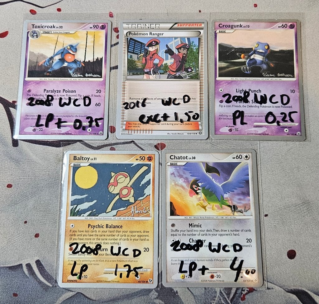 World championship deck pokemon kaarten, Ophalen of Verzenden, Gebruikt, Meerdere kaarten
