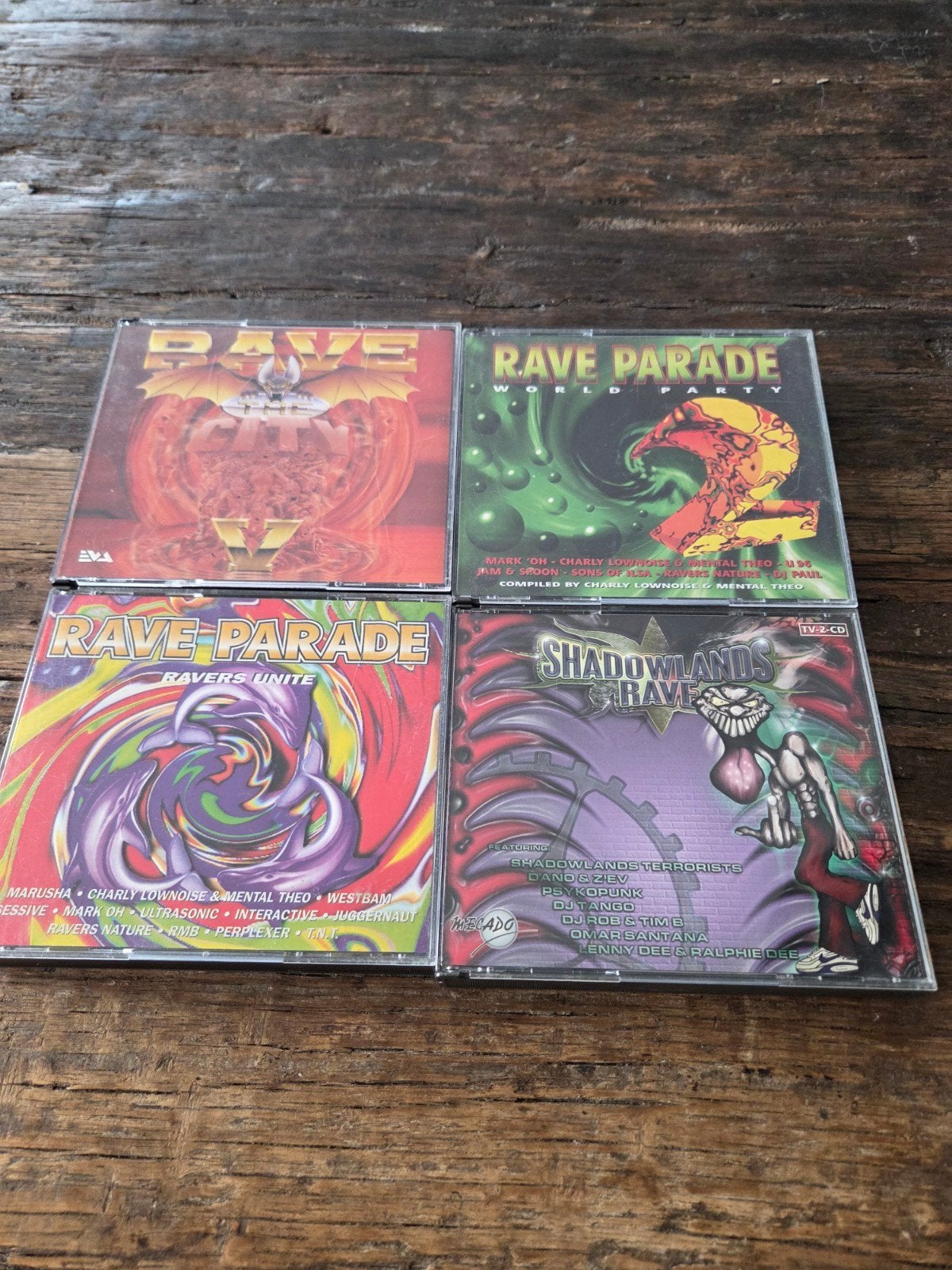 Rave Parade & Shadowlands Rave CD's Hardcore Collect, Ophalen of Verzenden, Gebruikt, Hardcore, Verzamelalbum