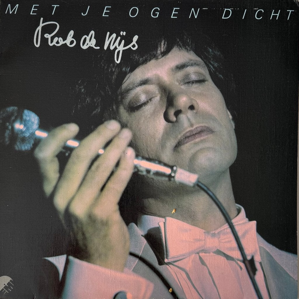 Rob de Nijs - Met je ogen dicht, Cd's en Dvd's, Vinyl | Nederlandstalig, LP, Inclusief binnenhoes, Ophalen of Verzenden, Zo goed als nieuw