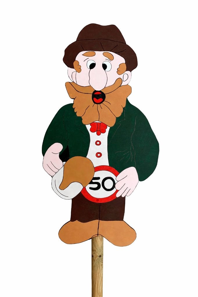 Abraham bord te huur - Feestbord 50 - Per week €10,00, Ophalen, Zo goed als nieuw, Abraham of Sarah