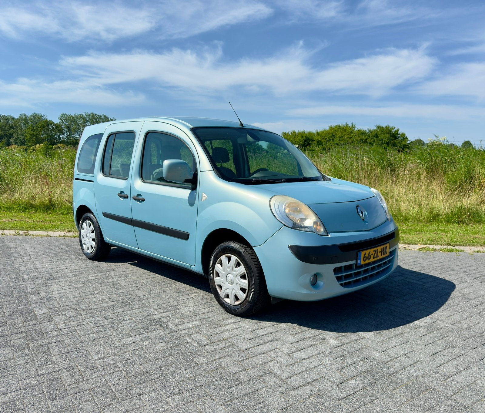 Renault Kangoo | 2 eigenaren | volledige onderhoudshistorie, Euro 5, 4 cilinders, Elektrische ramen, Blauw
