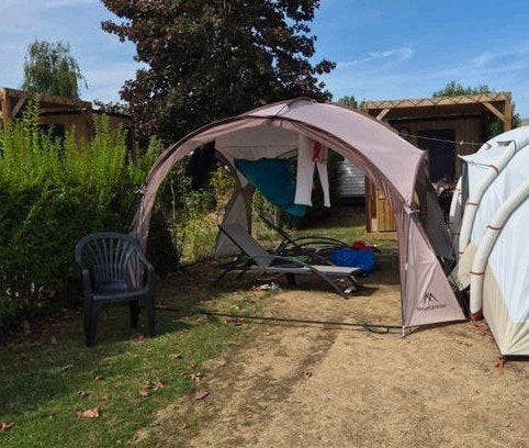 Mountainhiker dome / partytent / shelter, Tuin en Terras, Ophalen, Gebruikt, 2 meter of meer, Minder dan 5 meter