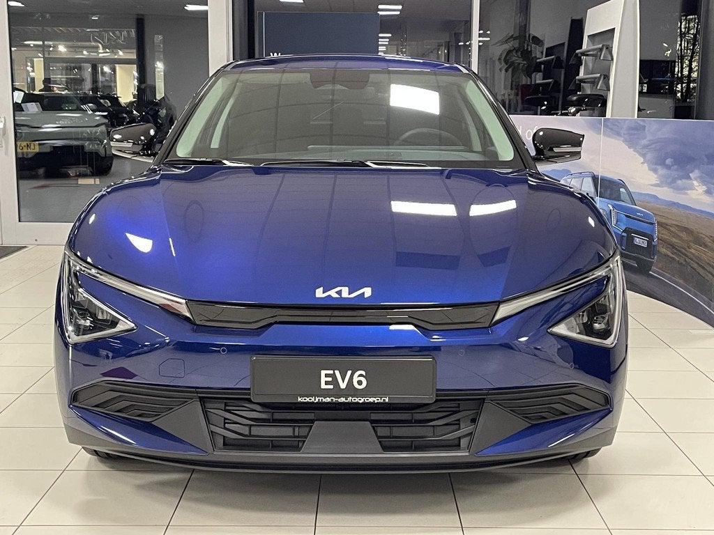 Kia EV6 Light Edition 63 kWh Parkeersensoren V+A | Navigatie, Auto's, Kia, Automaat, Achterwielaandrijving, 750 kg, Blauw