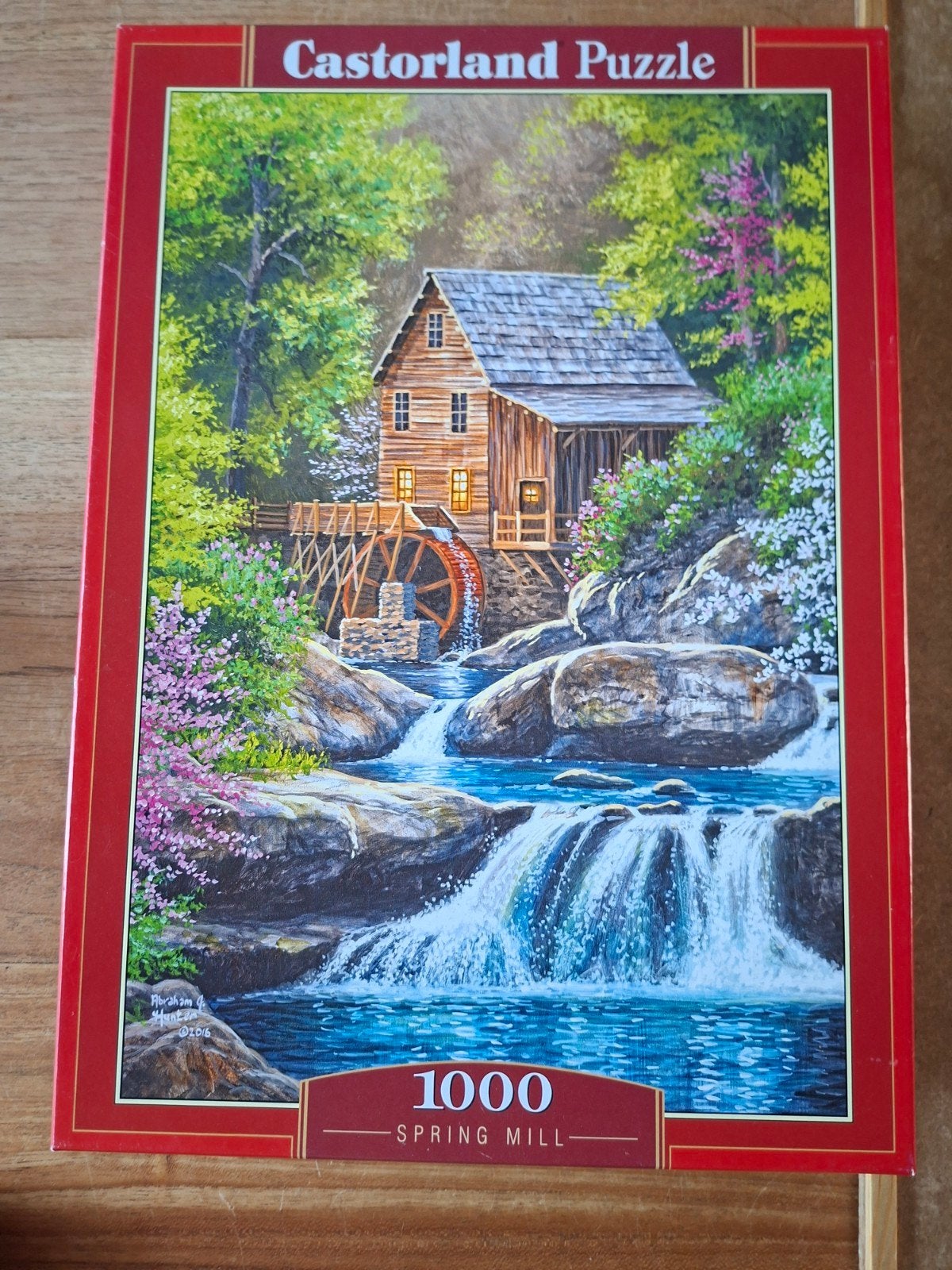 Castorland puzzel 1000 stukjes Spring Mill, Hobby en Vrije tijd, Denksport en Puzzels, Ophalen of Verzenden, 500 t/m 1500 stukjes