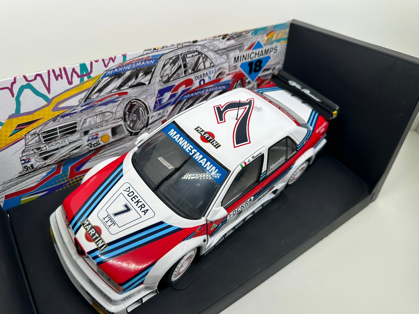 UTMODELS/MINICHAMPS 1:18 ALFA ROMEO V6 TI DTM1995 #7 NANNINI, Ophalen of Verzenden, Nieuw, Auto, UT Models