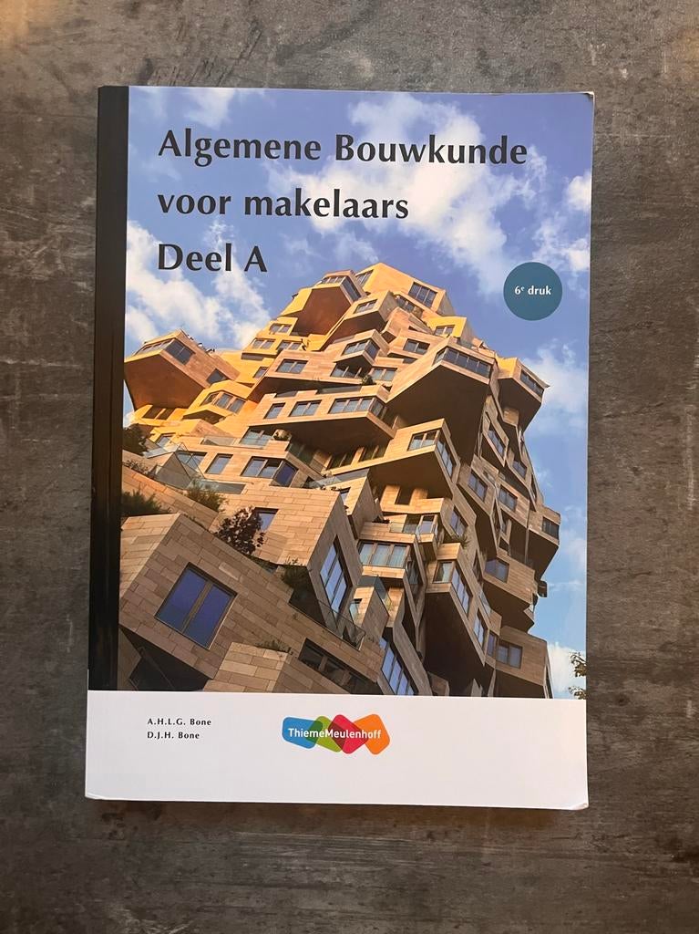 Algemene Bouwkunde voor makelaars Deel A (6e druk), Ophalen of Verzenden, Gamma, Zo goed als nieuw, HBO