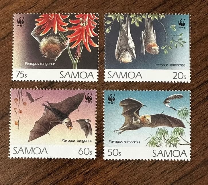 Samoa 1994 WWF Vleermuizen Postfris Postzegels Set, Ophalen of Verzenden, Postfris