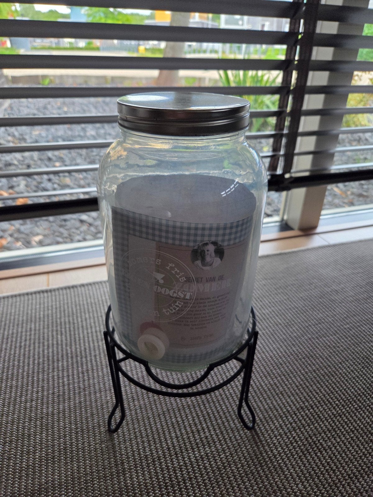 Water- of limonadetap met standaard, Overige typen, Ophalen, Gebruikt, Glas