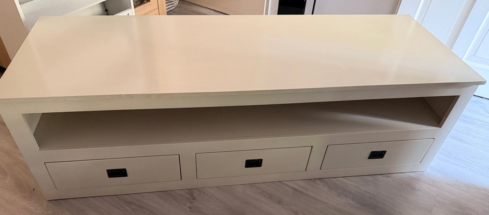 Tv-meubel Goossens, Ophalen, 150 tot 200 cm, Zo goed als nieuw, Minder dan 100 cm