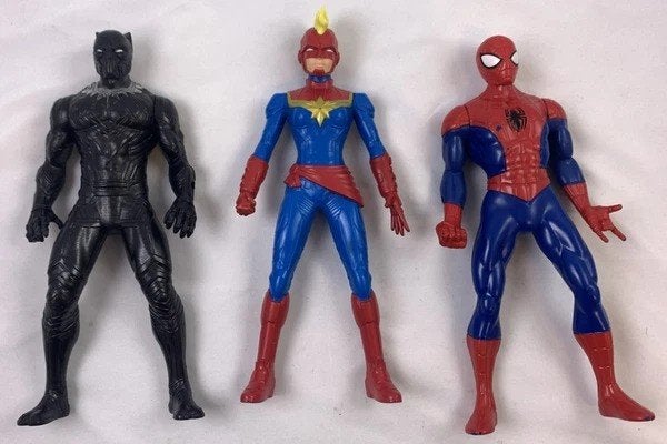 Hasbro Marvel figuren SpiderMan Captain Marvel Black Panther, Coolsingel 104, 3011 AG Rotterdam, Netherlands, Verzenden, Zo goed als nieuw