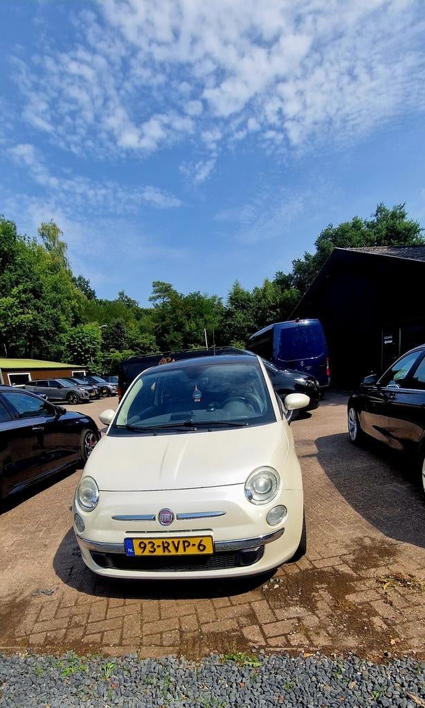 Fiat 500 wit, Auto's, Zwart, 4 cilinders, Parkeersensor, 610 kg