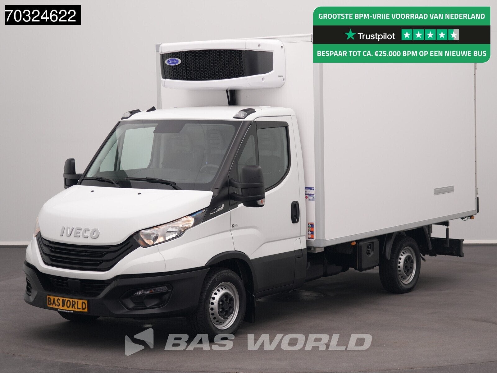 Iveco Daily 35S16 Automaat Koelwagen Vriezer Zijdeur Achterd, Auto's, Automaat, Stof, Gebruikt, Euro 6