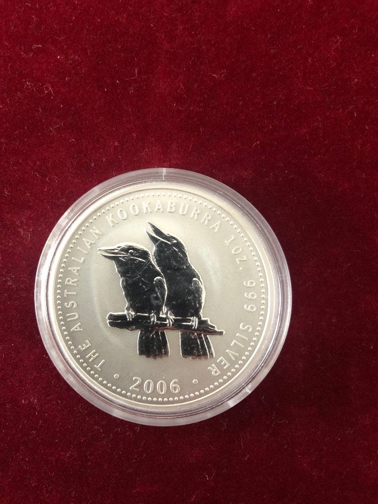 1oz zilver Kookaburra 2006 Perth Mint, Ophalen of Verzenden, Losse munt, Zilver