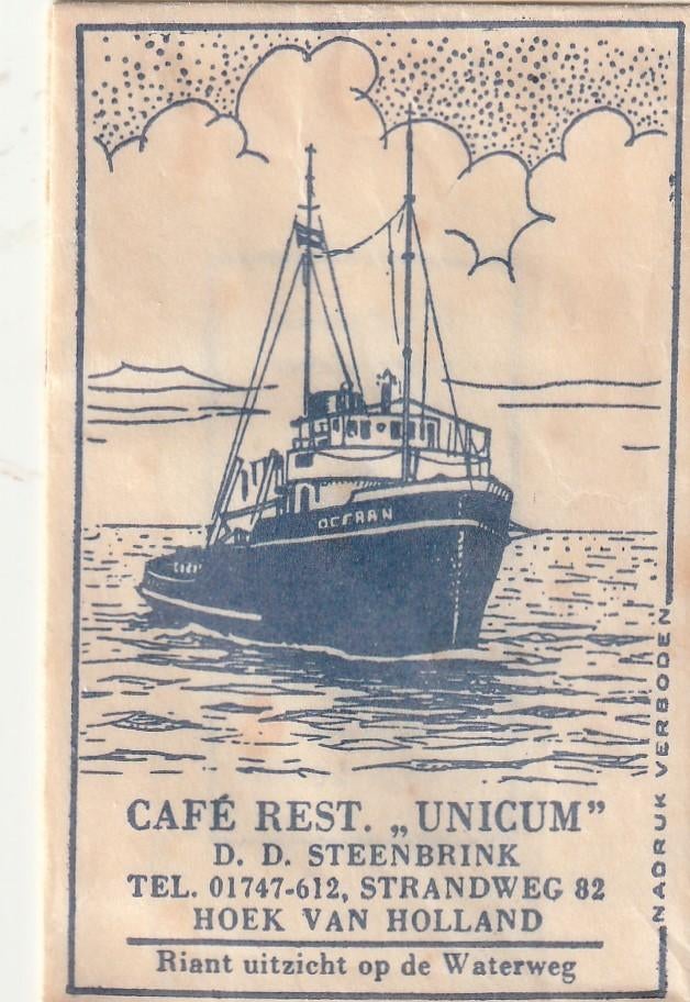 Suikerzakje #1342 : Unicum Hoek van Holland #2, Verzenden, Nederland