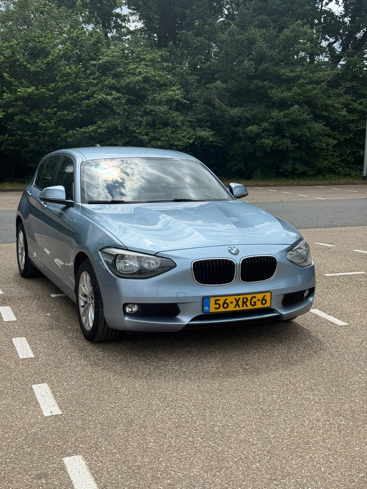 BMW 1-Serie 118I 125KW 5DR 2012 Blauw, Auto's, 1-Serie, Achterwielaandrijving, Electronic Stability Program (ESP), Zwart