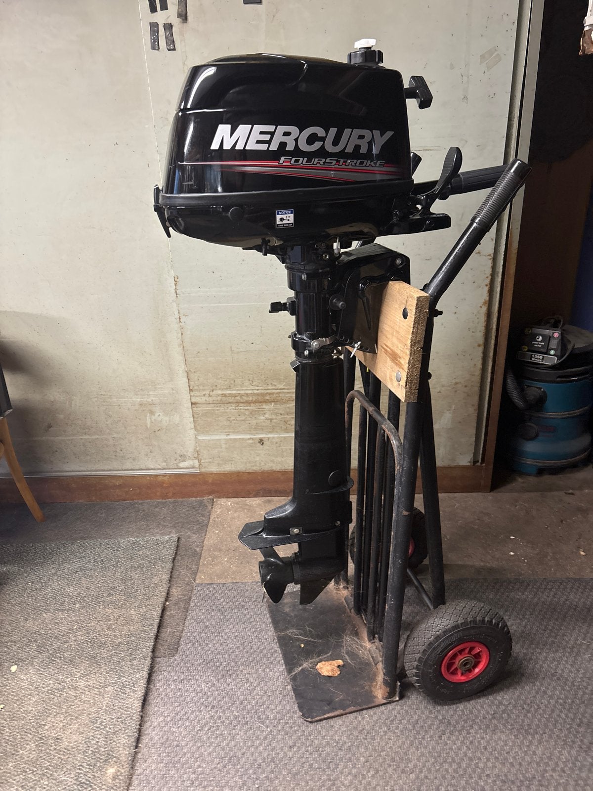 Mercury 6 PK FourStroke Buitenboordmotor, Ophalen, 5 tot 10 pk, Viertaktmotor, Zo goed als nieuw
