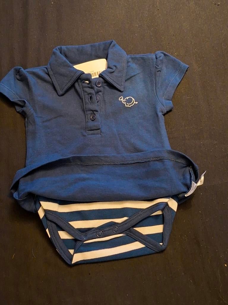 Babyjurkje met romper blauw, Ophalen of Verzenden, Nieuw, Jongetje of Meisje, Nacht- of Onderkleding