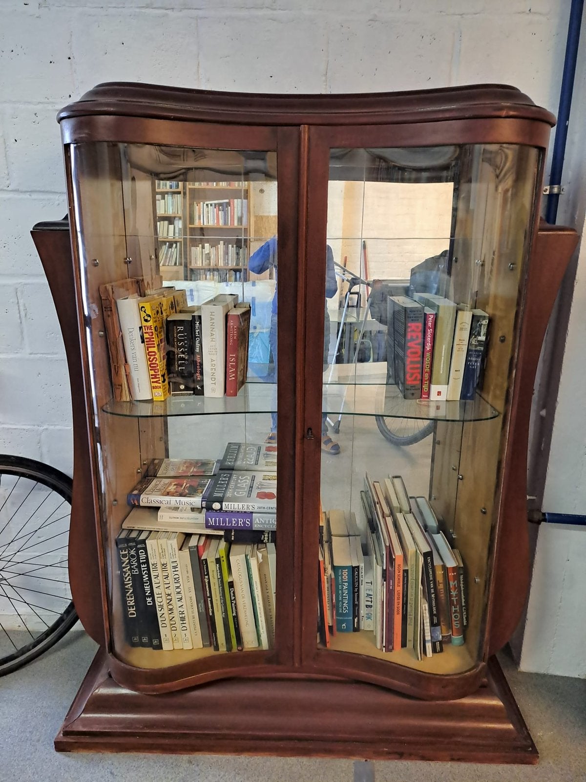 Prachtige zeldzame art deco vitrine 1920s, Huis en Inrichting, Ophalen, Met deur(en), 100 tot 150 cm, Art deco