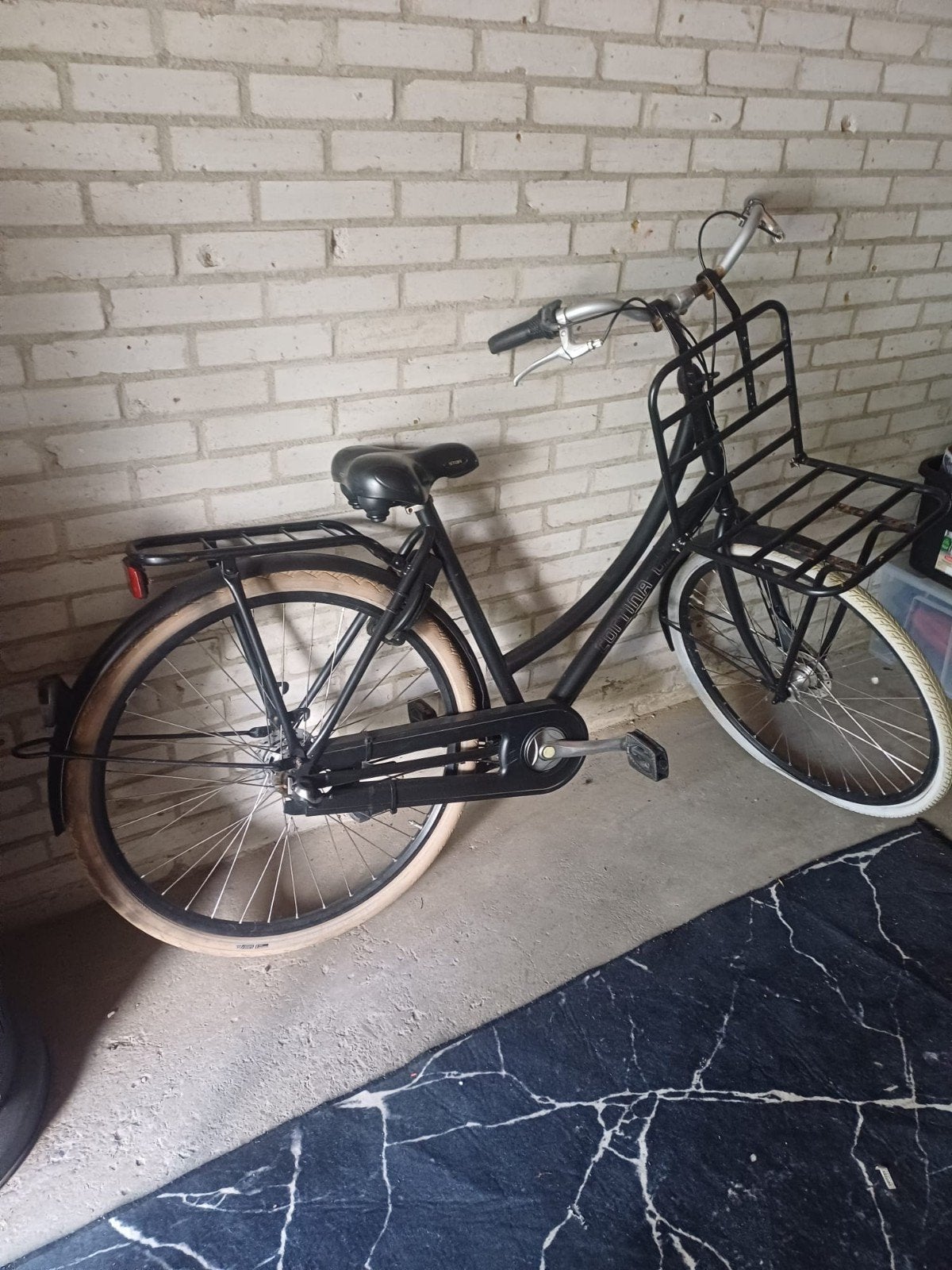 Cortina U4 Transportfiets Dames - Zwart, Overige merken, Gebruikt, Velgrem, Versnellingen