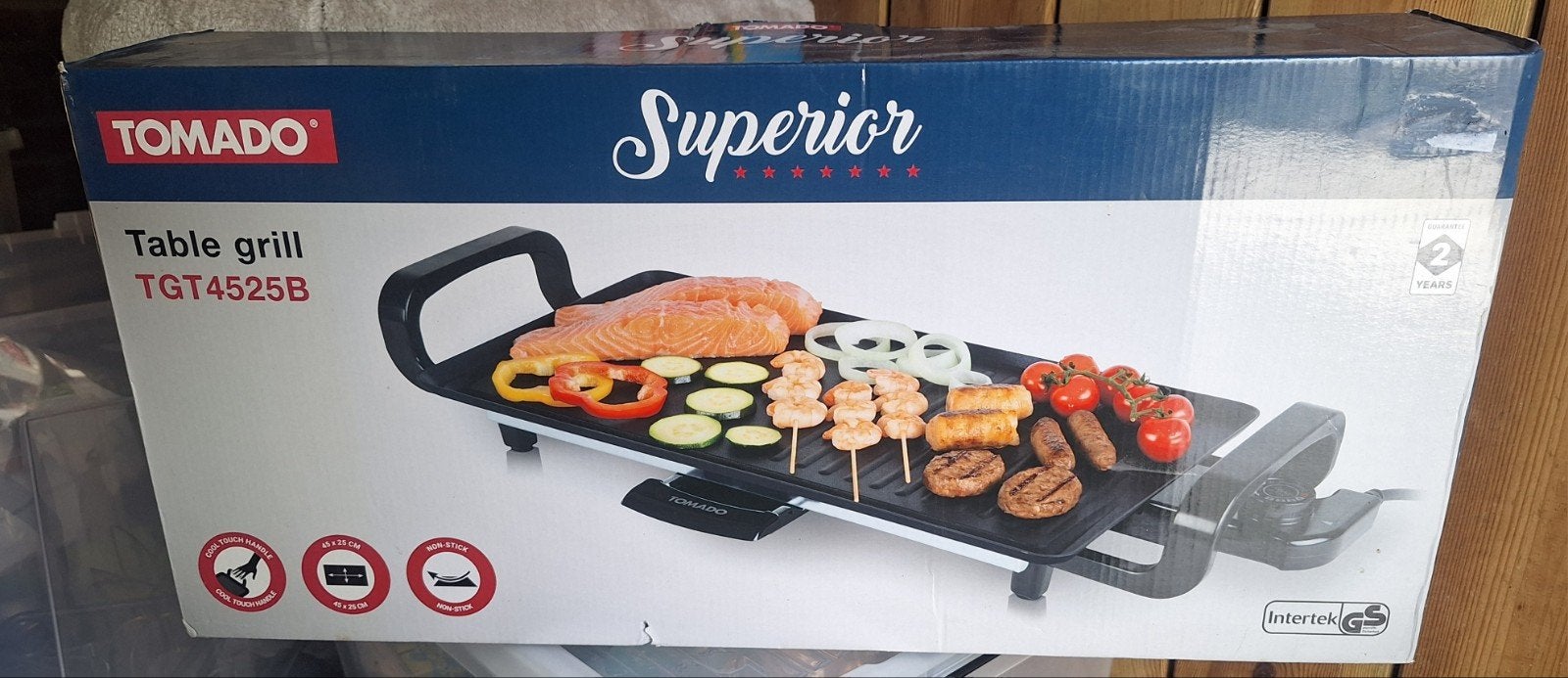 Grillplaat TOMADO TGT4525B, Verzenden, Nieuw