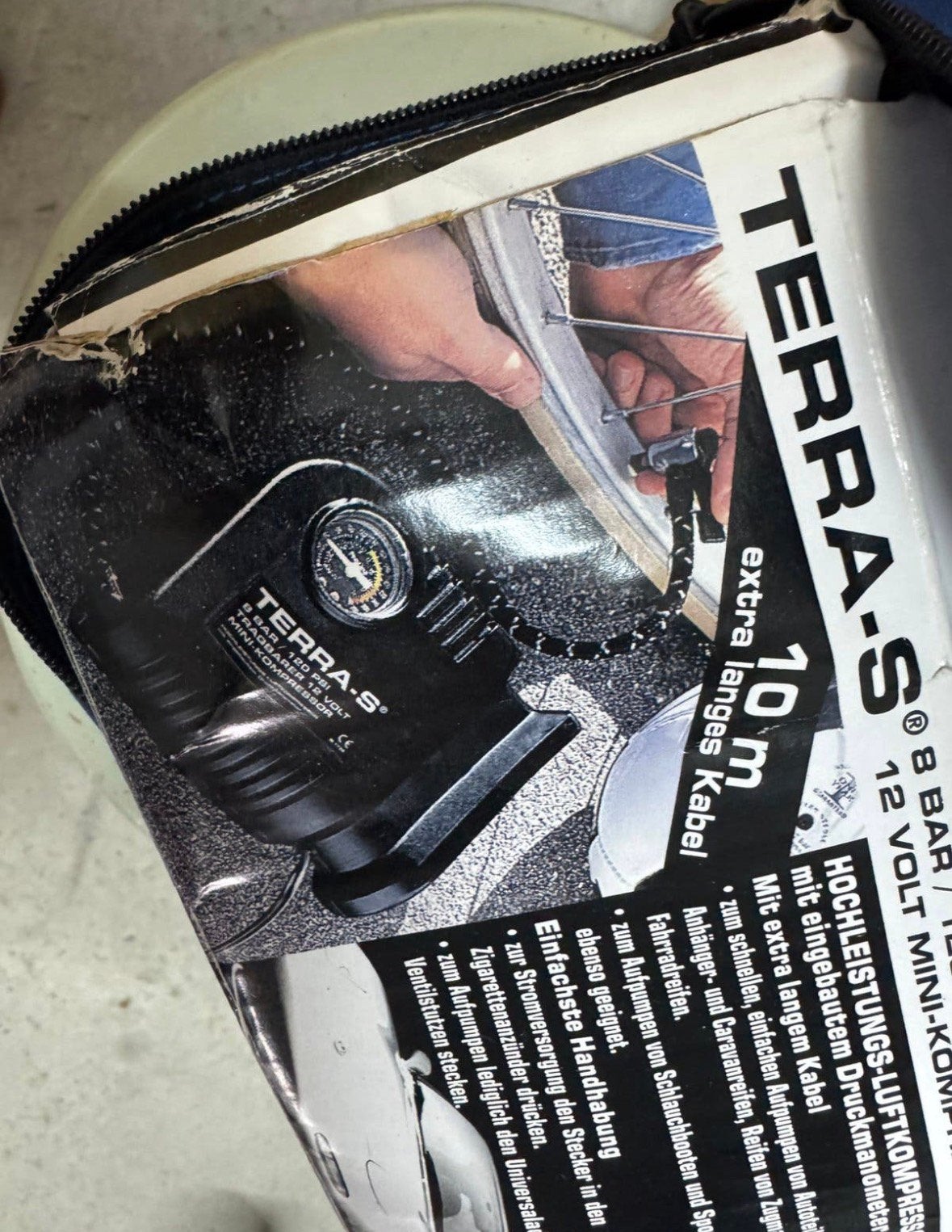 TERRA-S Mini-Compressor (12 Volt / 8 Bar) – Zgan!, Ophalen of Verzenden