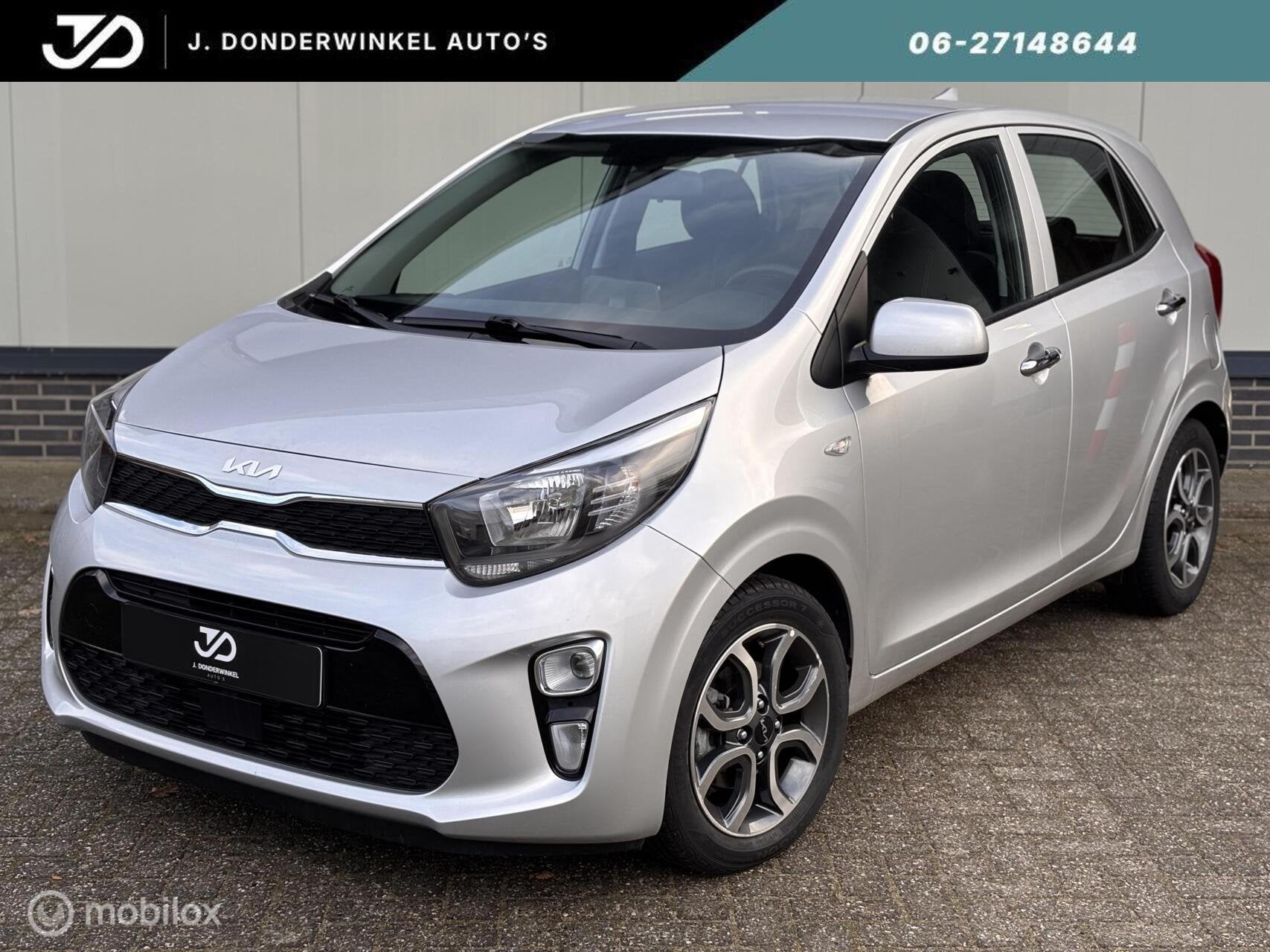 Kia Picanto 1.0 AUTOMAAT Camera Clima carplay RIJKLAARPRIJS, Auto's, Kia, Stof, Gebruikt, Euro 6, 4 stoelen