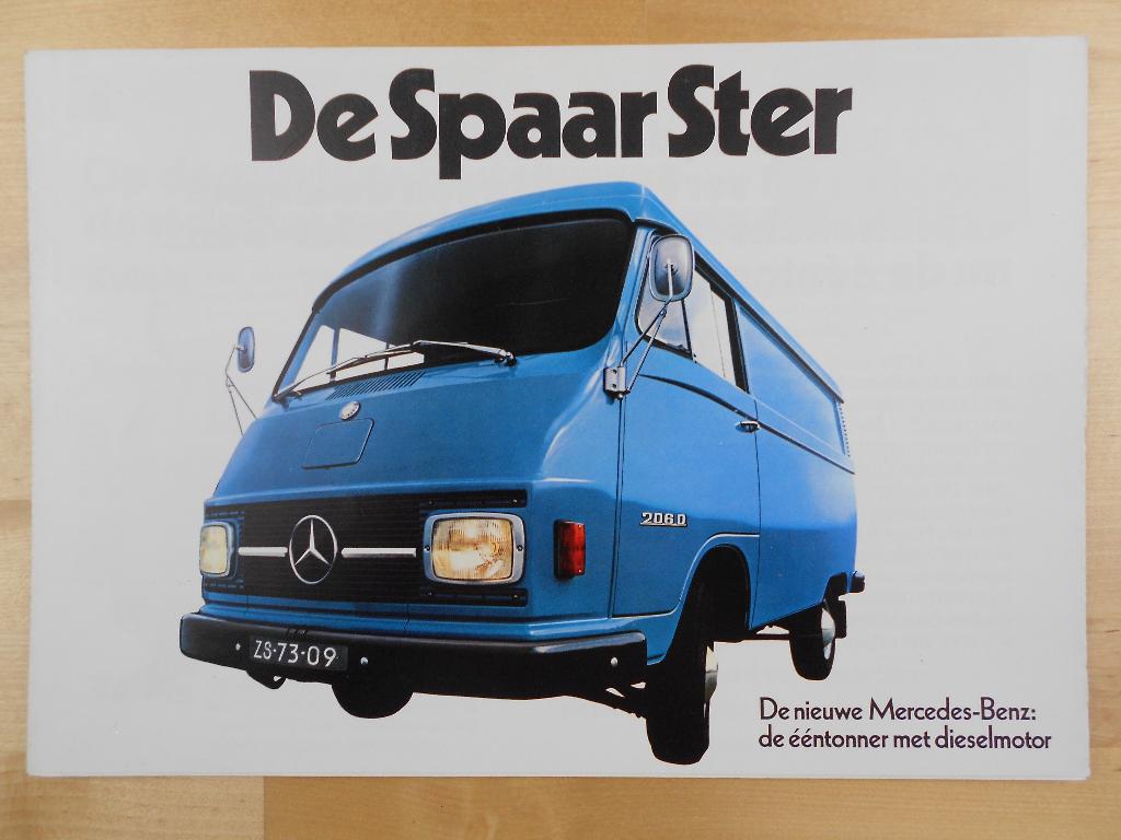 Mercedes 206D 306D Folder ca 1971 – 206 306 D ( Hanomag ), Boeken, Auto's | Folders en Tijdschriften, Zo goed als nieuw, Mercedes-Benz