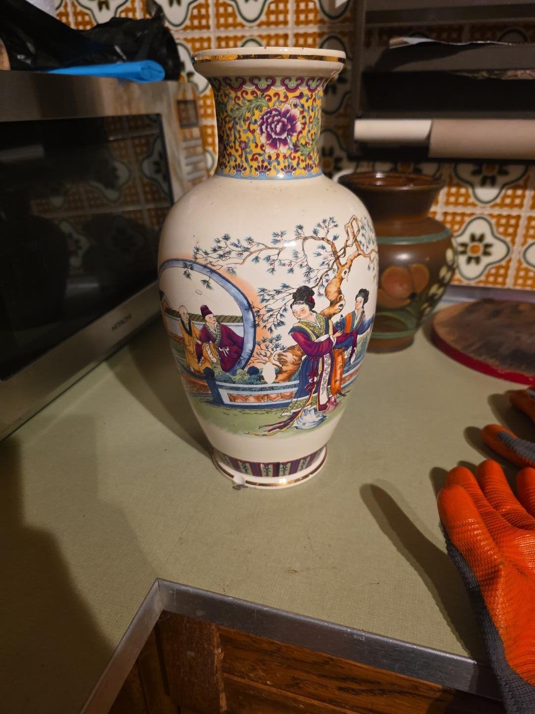 Antieke Chinese Vaas met Handgeschilderde Scènes, Antiek en Kunst, Ophalen