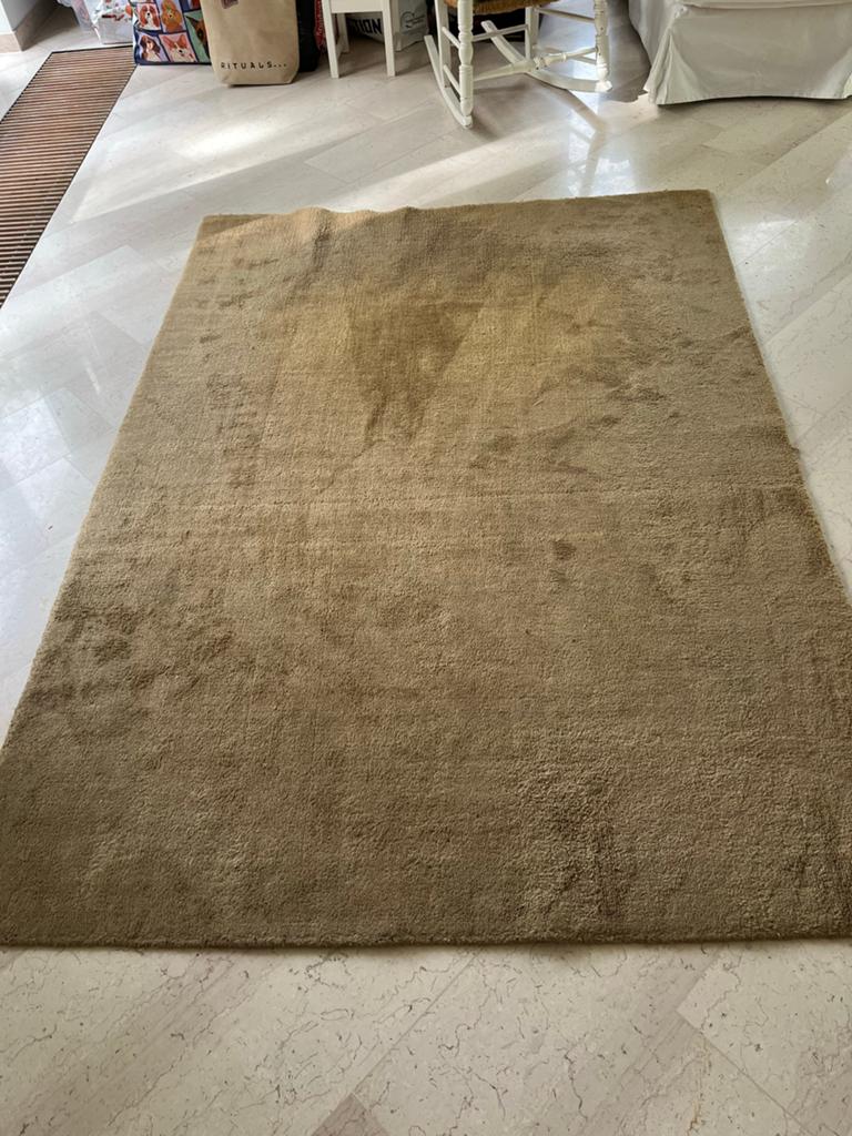 Beige goudkleurig vloerkleed 160x225 Karwei, Beige, 150 tot 200 cm, 200 cm of meer, Ophalen of Verzenden