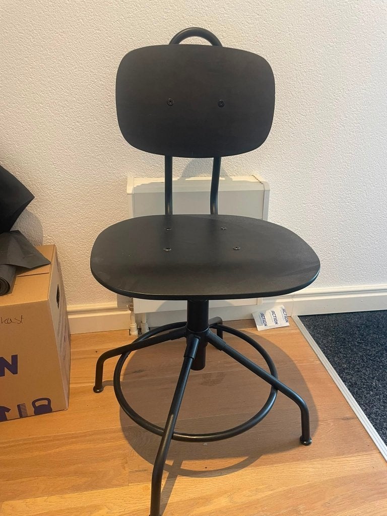 bureaustoel Kullaberg Ikea, Huis en Inrichting, Ophalen, Gebruikt, Zwart, Bureaustoel