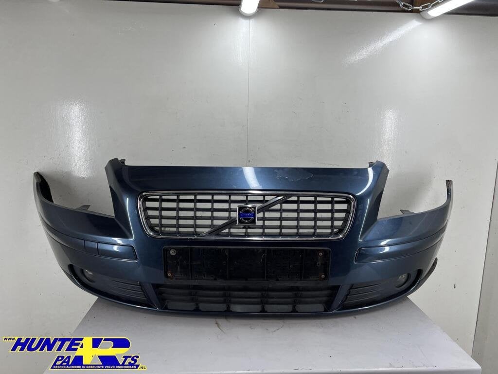 Voorbumper blauw 466-46 Volvo S40/V50 ('04-'07) 30657005, Gebruikt, Voor, Ophalen of Verzenden, Volvo