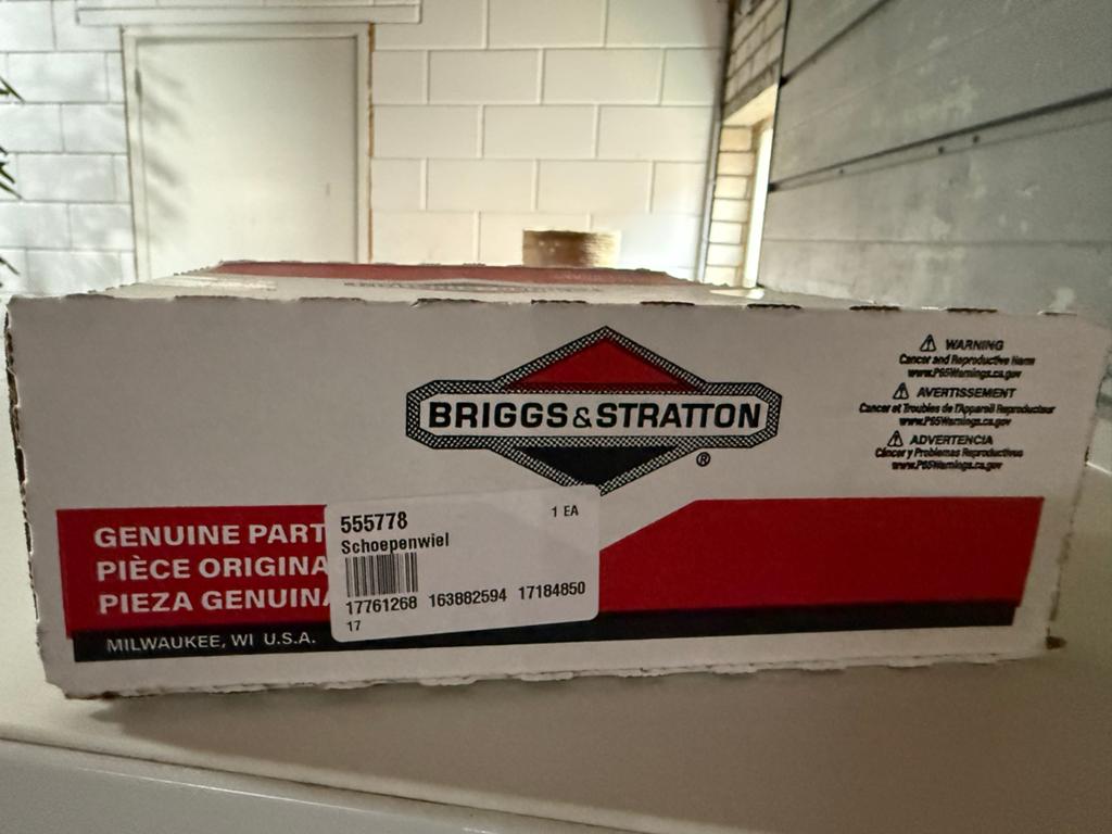 Briggs & Stratton Schoeppenwiel Onderdeel 555778 Nieuw, Ophalen of Verzenden, Nieuw