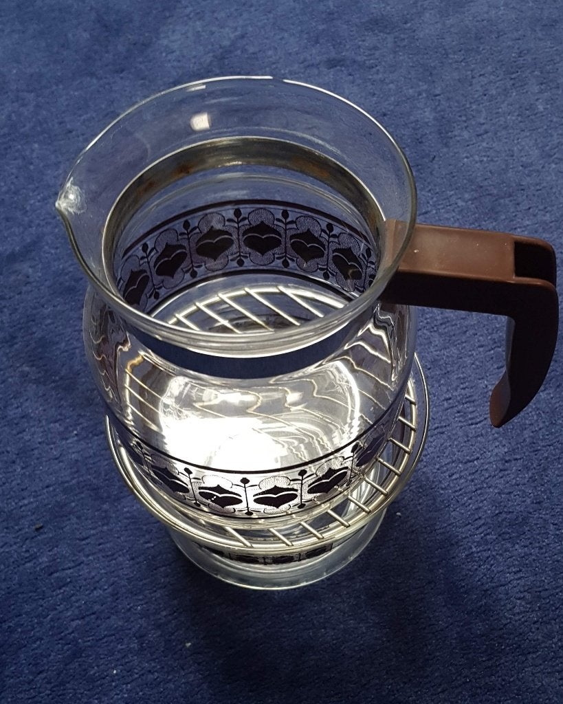 Theekan waxine kaars thee keuken vintage thee warmhoud, Vintage, Ophalen of Verzenden, Theepot, Glas