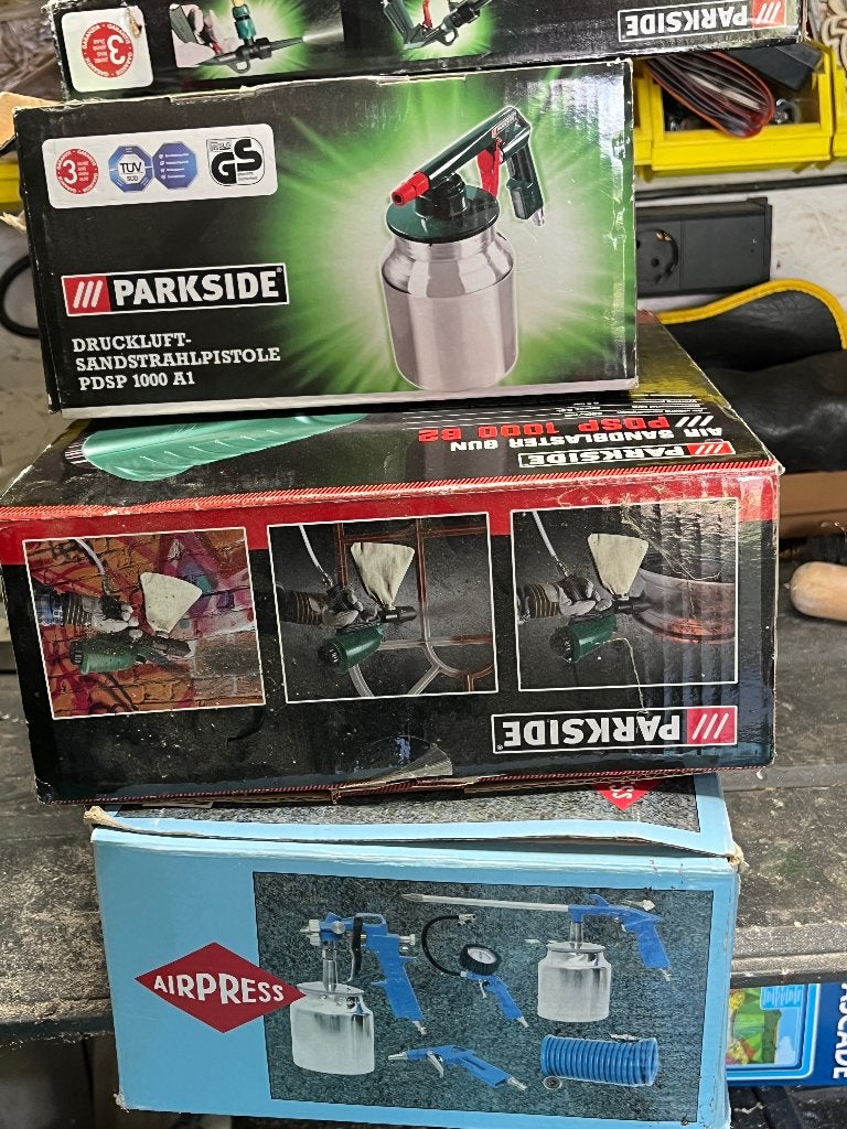 te koop verfspuit en zandstraal set, Ophalen of Verzenden, Nieuw, Verfspuit of Verfpomp