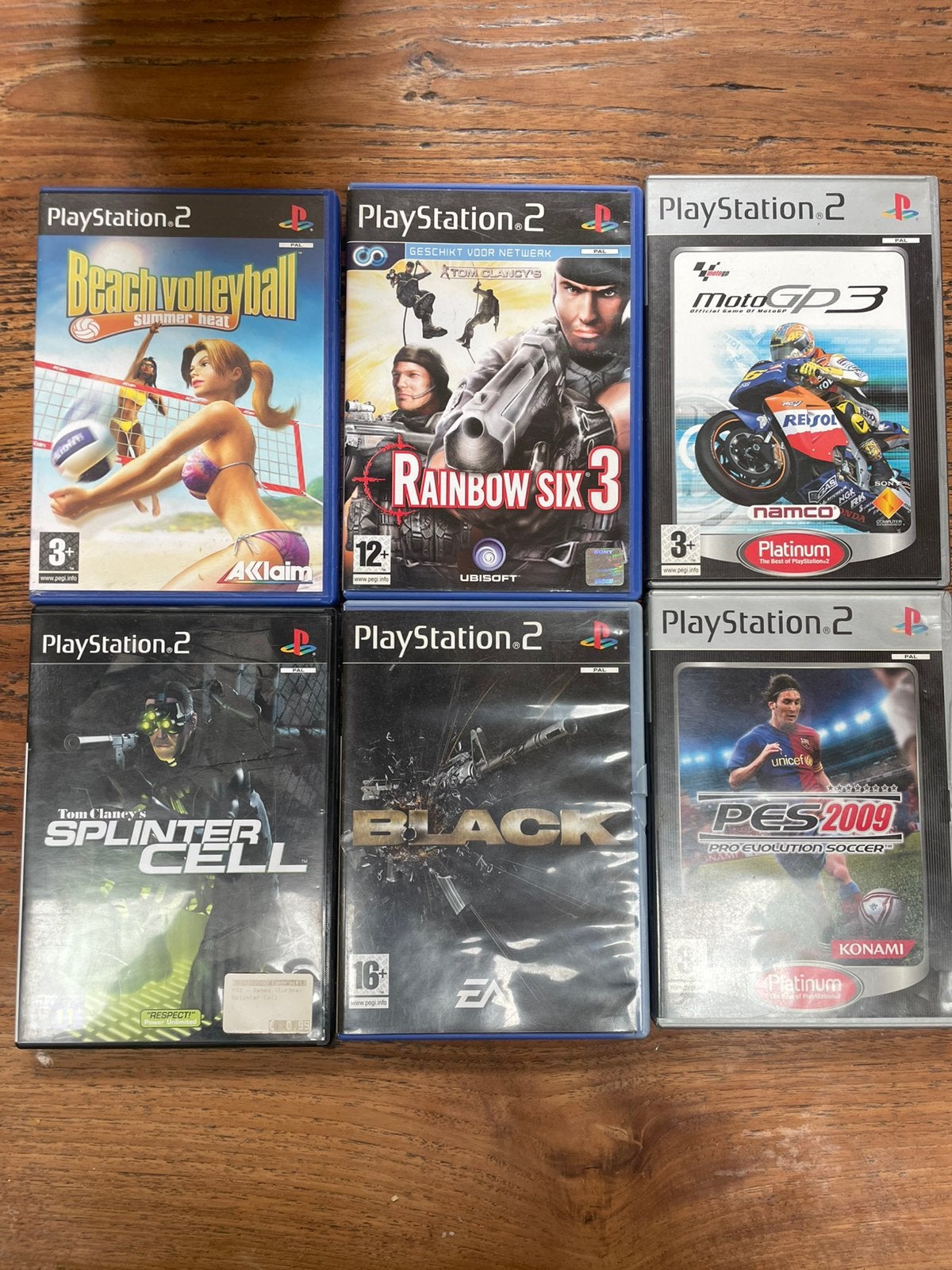 6 Playstation2 spellen, Ophalen, Gebruikt, Overige genres, 1 speler